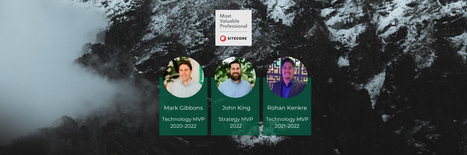 Triggerfish's Mark Gibbons, John King and Rohan Kenkre achieves Sitecore MVP 2022