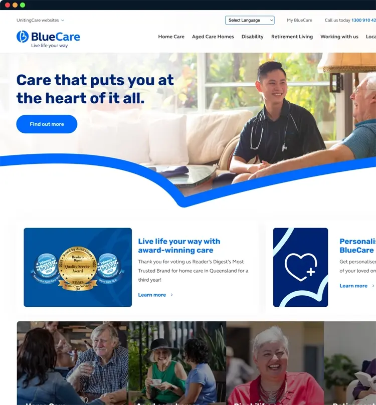 BlueCare Sitecore Personalisation